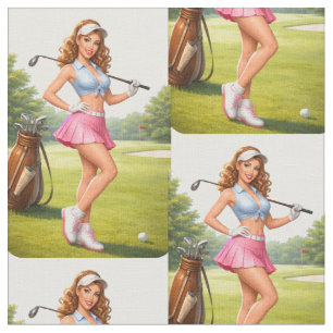 Fit Female Golfer Thunder_Cove Fabric