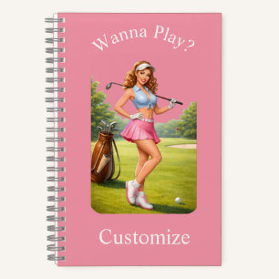 Fit Female Golfer Thunder_Cove Notebook