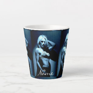 Fit girl in the shadows  Thunder_Cove Latte Mug