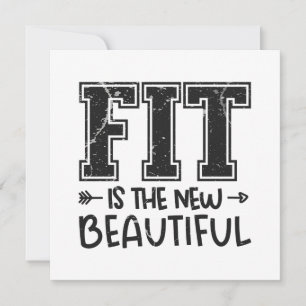 Fit Is The New Beautiful  Card