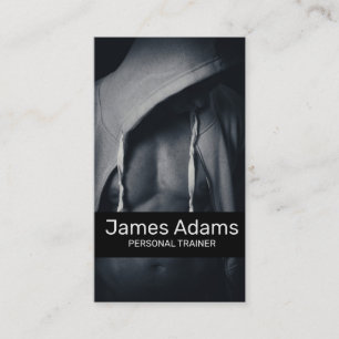 Fit man with muscles business card