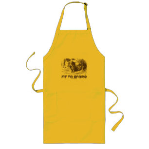 Fit To Snore Red King Snoring Sleeping Wonderland Long Apron