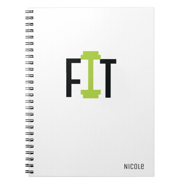 FIT Workout Fitness Journal personnalisé (Devant)