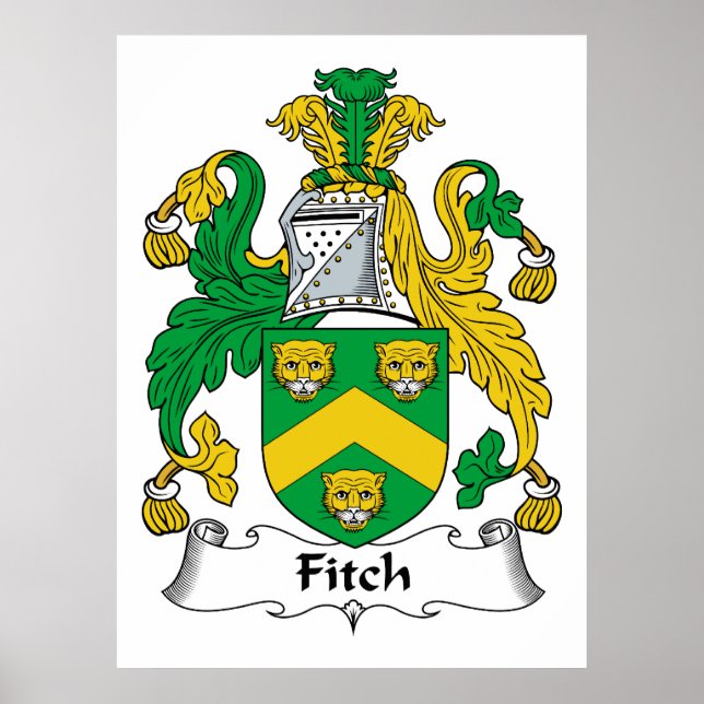 Fitch Family Crest Poster (Front)