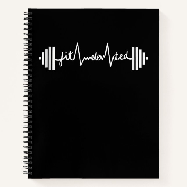 Fitelevated Gym Fitness Barbell Workout Notebook (Front)