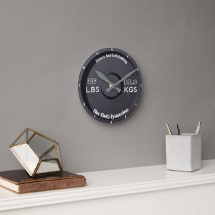Fitness And Bodybuilding Gymnasium 35 LBS/15.9KGS Round Clock