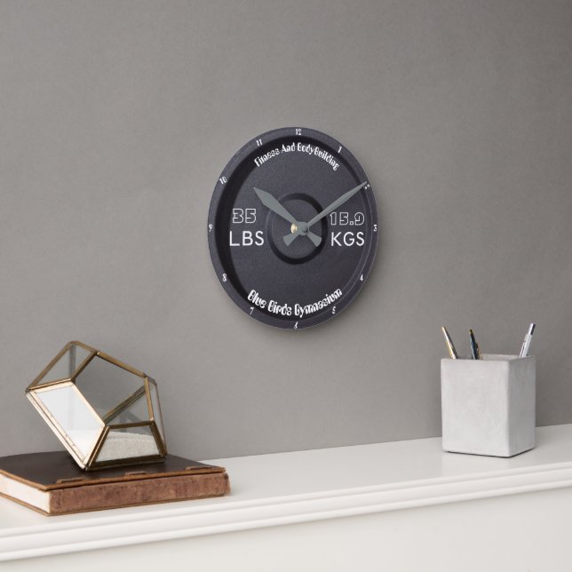 Fitness And Bodybuilding Gymnasium 35 LBS/15.9KGS Round Clock (Office)