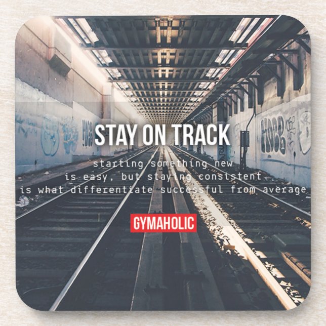 Fitness and Bodybuilding Motivation Coaster (Front)