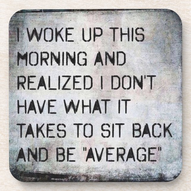 Fitness and Bodybuilding Motivation Coaster (Front)