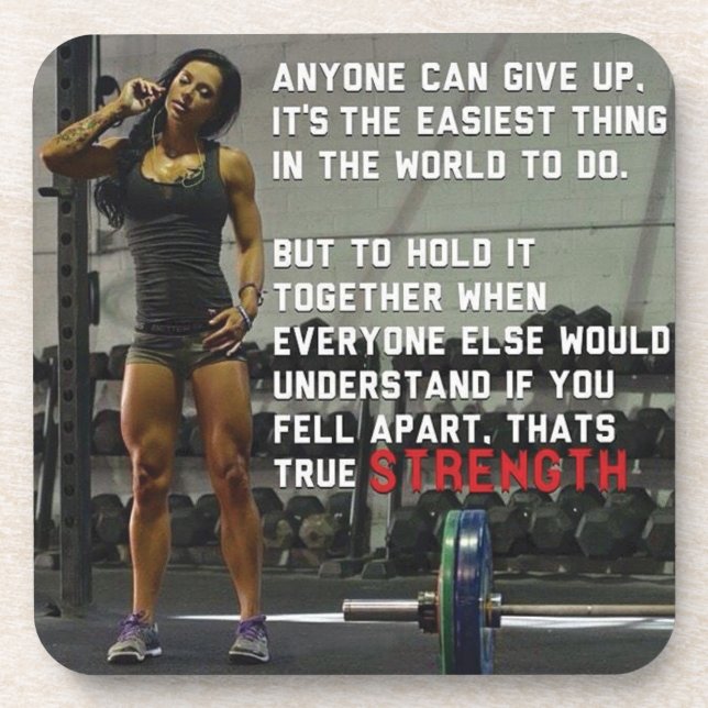 Fitness and Gym Motivation Coaster (Front)