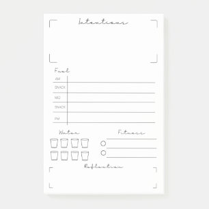 Fitness and Health Tracker  Post-it Notes