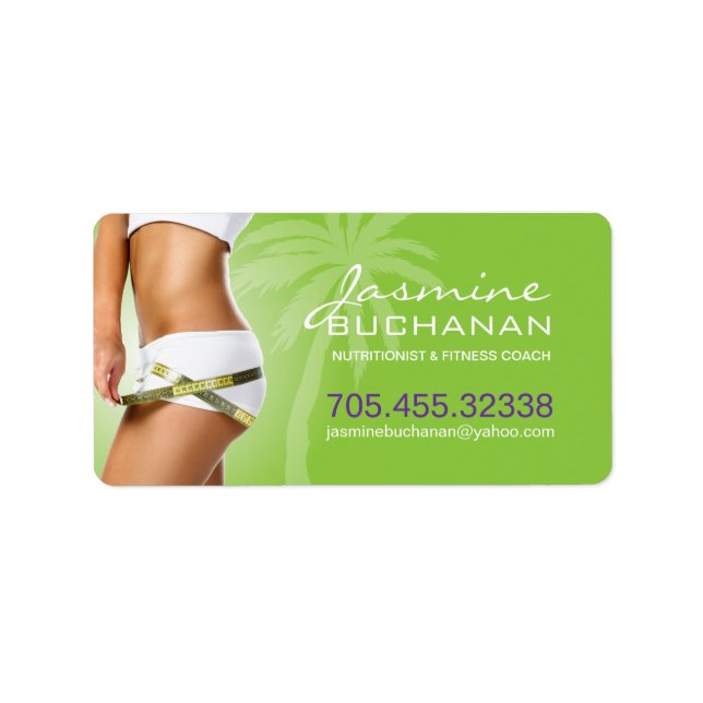 Fitness and Nutrtion Labels (Front)