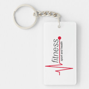 Fitness and sport keychain