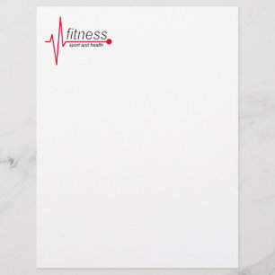 Fitness and sport letterhead