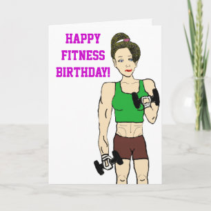 Fitness birthday card