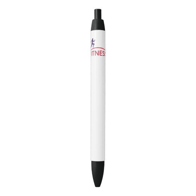 Fitness Black Ink Pen (Front Vertical)