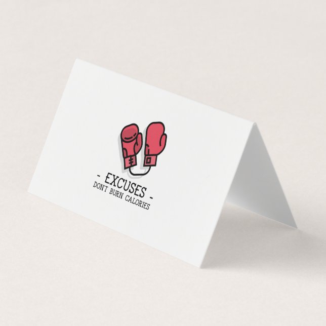 fitness boxing gloves business card (Front)