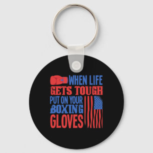 Fitness Boxing Ring - Boxing Gloves - I Love Kickb Keychain
