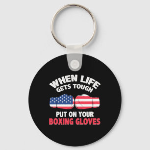 Fitness Boxing Ring - I Love Kickboxing Keychain