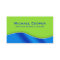 Fitness Business Card Professional Lime Royal Blue