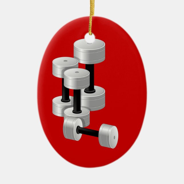 Fitness! by SRF Ceramic Ornament (Front)