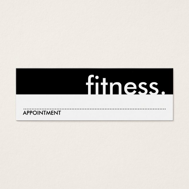 fitness. (Carte de rendez-vous) (Devant)