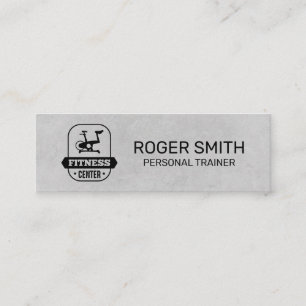 Fitness Centre Treadmill   Personal Trainer Mini Business Card
