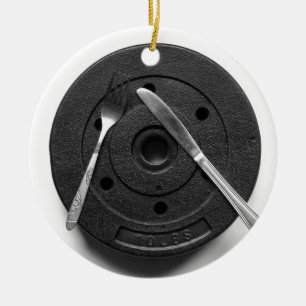 Fitness Ceramic Ornament