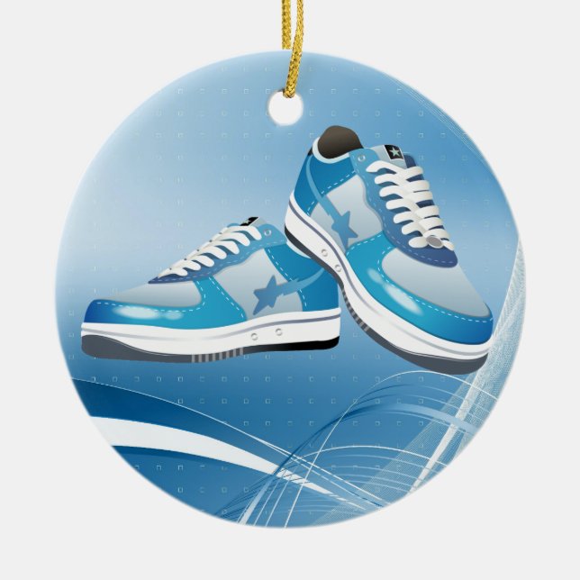Fitness! Ceramic Ornament (Front)