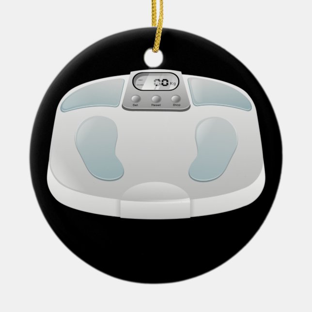 Fitness! Ceramic Ornament (Front)