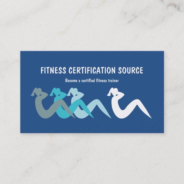 Fitness Certification Business Card (Front)