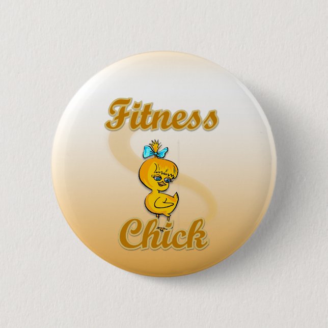 Fitness Chick 2 Inch Round Button (Front)
