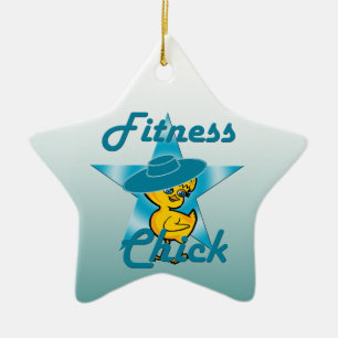 Fitness Chick #7 Ceramic Ornament