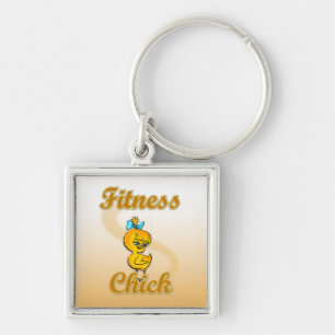 Fitness Chick Keychain