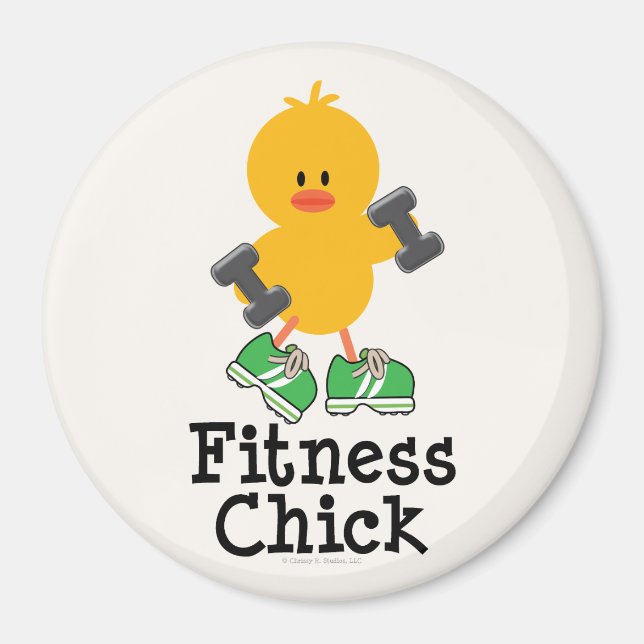 Fitness Chick Magnet (Front)