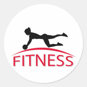 Fitness Classic Round Sticker