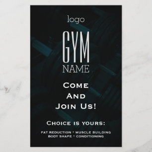 Fitness club promo flyer