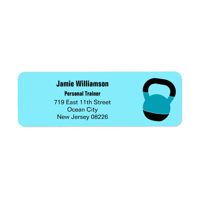 Fitness Coach Kettlebell Return Address (Front)