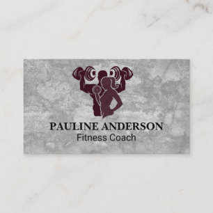 Fitness   Couple Working Out Appointment Card