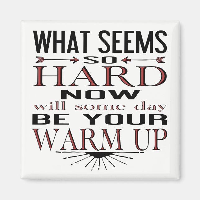 Fitness Dance Motivational Quote Magnet (Front)