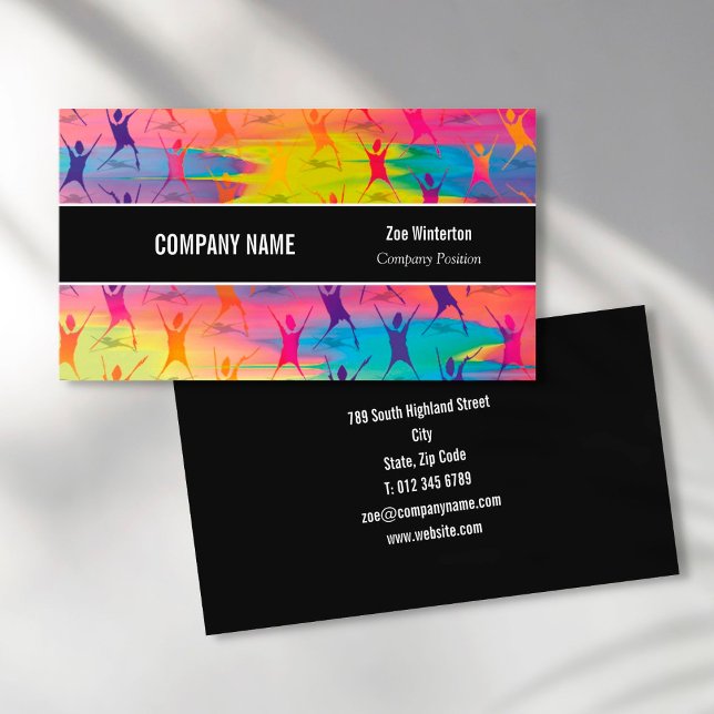 Fitness Dancing Modern Business Card (Creator Uploaded)