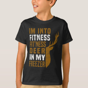 Fitness Deer In My Freezer Funny Deer Hunting Dad T-Shirt