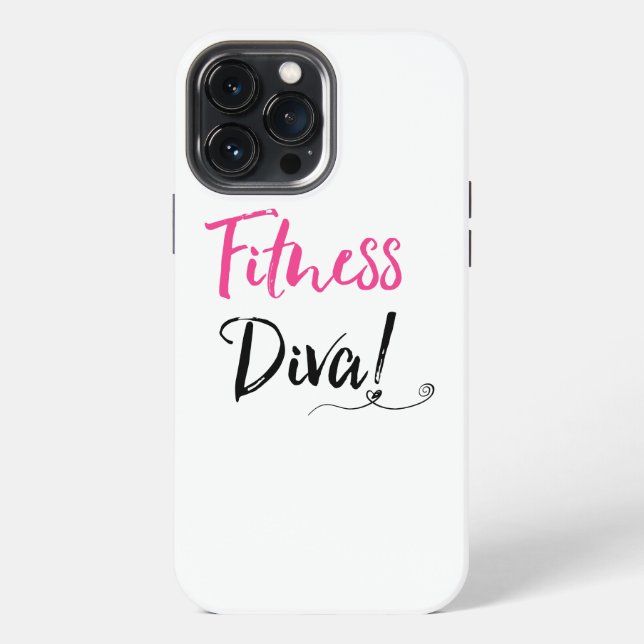 "Fitness Diva!" iPhone Case (Back)