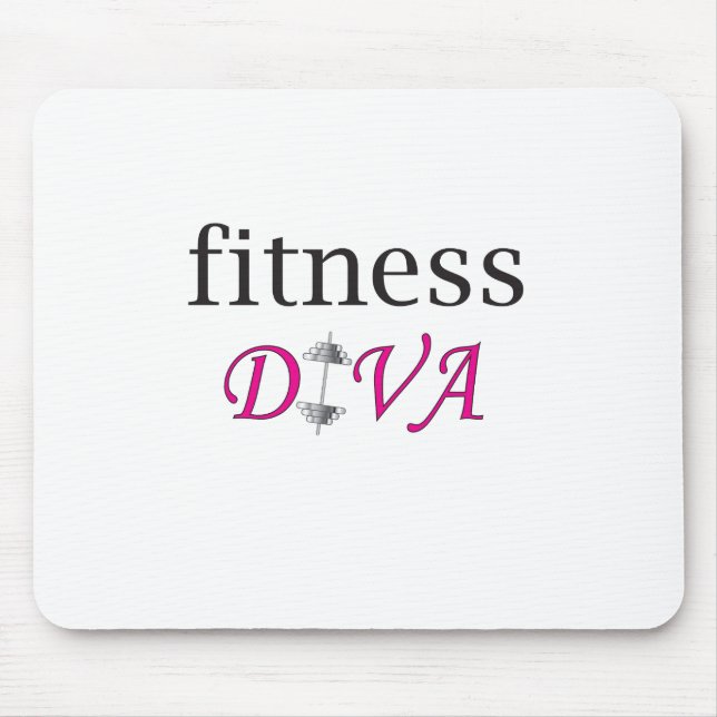 Fitness Diva Mouse Pad (Front)