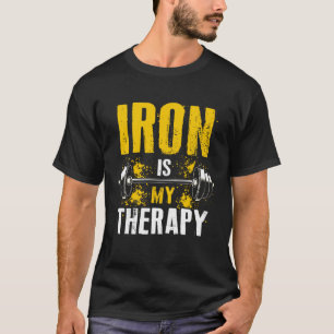 Fitness dumbbell muscle building weight lifting i T-Shirt