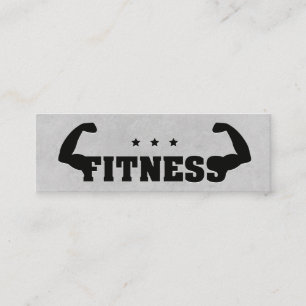 Fitness Flex   Personal Trainer Mini Business Card