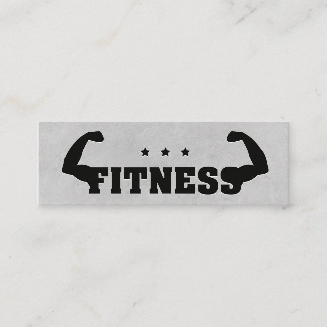 Fitness Flex | Personal Trainer Mini Business Card (Front)