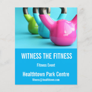 Fitness flyer fitness event or expo