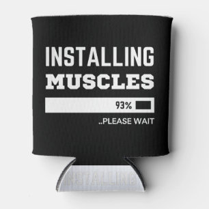 Fitness Funny Workout Installing Muscles Can Cooler