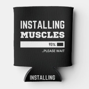 Fitness Funny Workout Installing Muscles Can Cooler